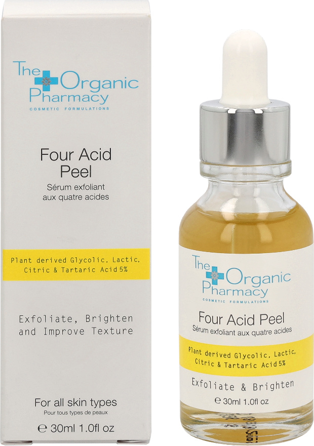 The Organic Pharmacy Glykolsäure/Milchsäure/Zitronensäure/Weinsäure 5% Peeling & Aufhellung/Textur/sm Die Bio-Apotheke Vier-Säuren-Peeling 166531