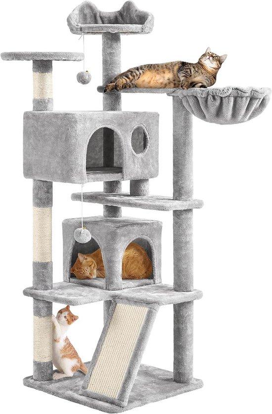 OEM Katzenspielplatz mit mehreren Ebenen und Plattformen - Unterhaltung für die Kleinen - 137 cm - Himmelblau-Grau 2026