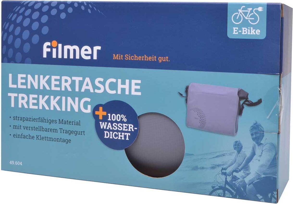 Diedrich Filmer Filmer Premium 49604 Lenkertasche Trekking - grau 49.604