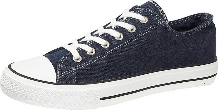 Dek - Pánska plátenná obuv, plátno DF1939 (40,5 EU) (Navy blue)