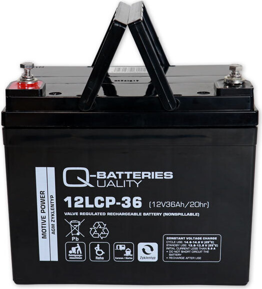 Akku Sys Akkumulator- und Batterietechnik Nord GmbH Quality-Batteries 12LCP-36 12V/36Ah 195x130x163mm>>>>