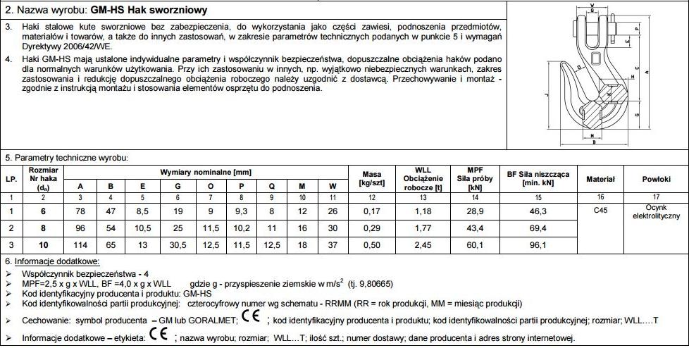 UN Verzinktem Bolzenhaken 5/16' 1,77T 8Mm - Sw 5/16 Haken