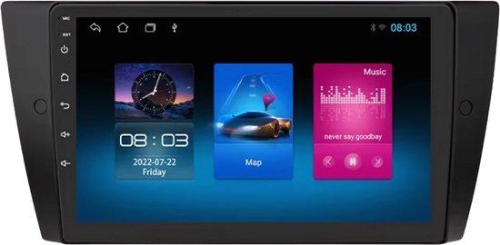 Happiq Autoradio mit Bluetooth und CarPlay für BMW 3er E90/E91/E92/E93 – kompatibel mit Apple und Android – Stereoanlage mit Navigationssystem – 1 GB RAM, 16 GB Speicherplatz