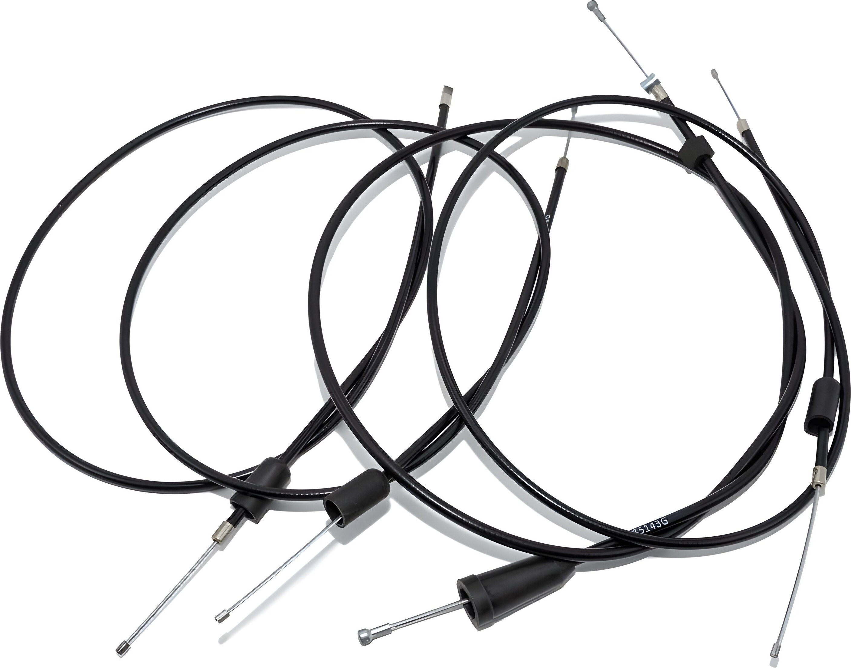 MZA Set: 4 Bowdenzüge schwarz, Scheibenbremse, Öldosierung - MZ ETZ 125, 150 10069817