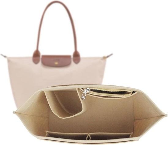 Merkloos Taschenorganizer für Handtaschen – Organizer mit 8 Fächern – Beige – Filz – Groß 103032-0