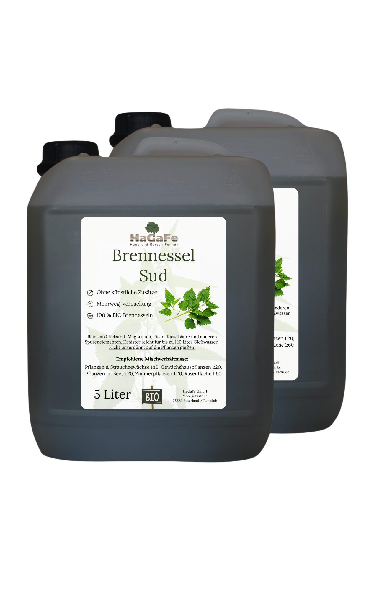 HaGaFe Brennnessel Sud 10 Liter Brennnesseljauche Brennnesseldünger