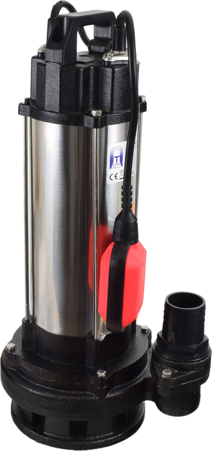 Agora-Tec® Bau-, Abwasser- und Schmutzwasserpumpe 1500W 10m Kabel AT 001 003 003