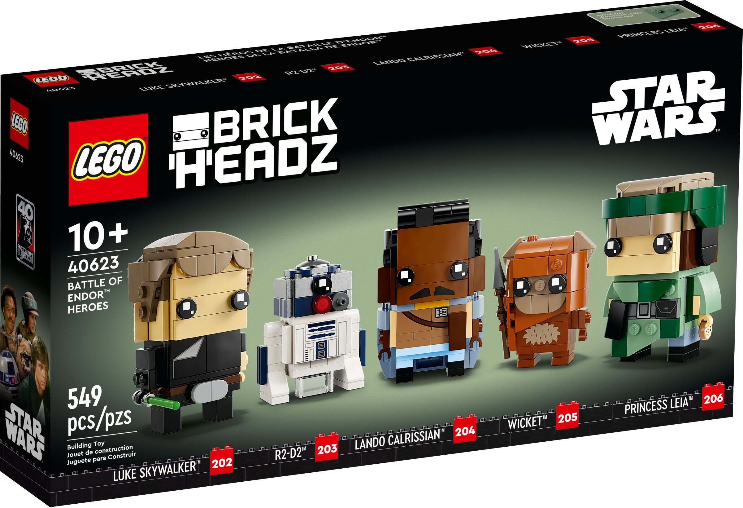 LEGO Star Wars Battle of Endor Heroes 40623, Stavebnica, 10 rok / roky, Plast, 549 kusov, 523 g