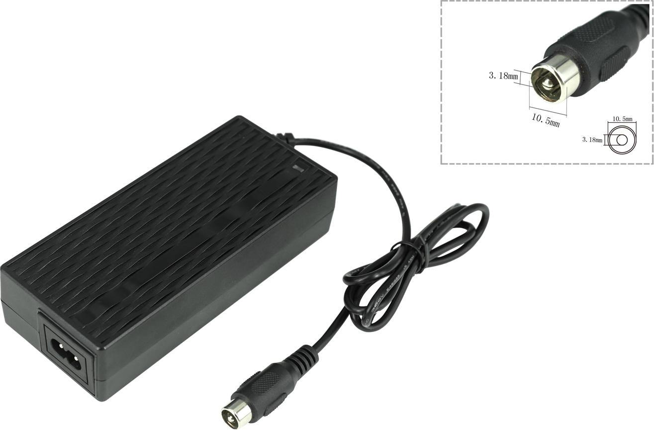 PowerSmart 42V Ladegerät für ebike, Wheelchairs, More, Roodog 36V Akku, mit RCA10.5 Stecker CF080L1020E.027_6