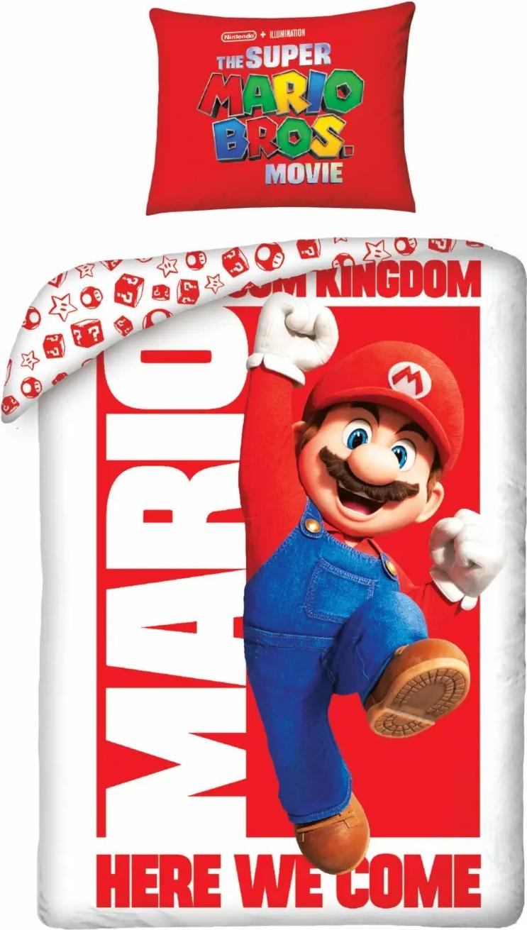 Halantex Bavlnené obliečky 140x200 Detské obliečky Super Mario s obliečkou na vankúš 70x90 Deti 09