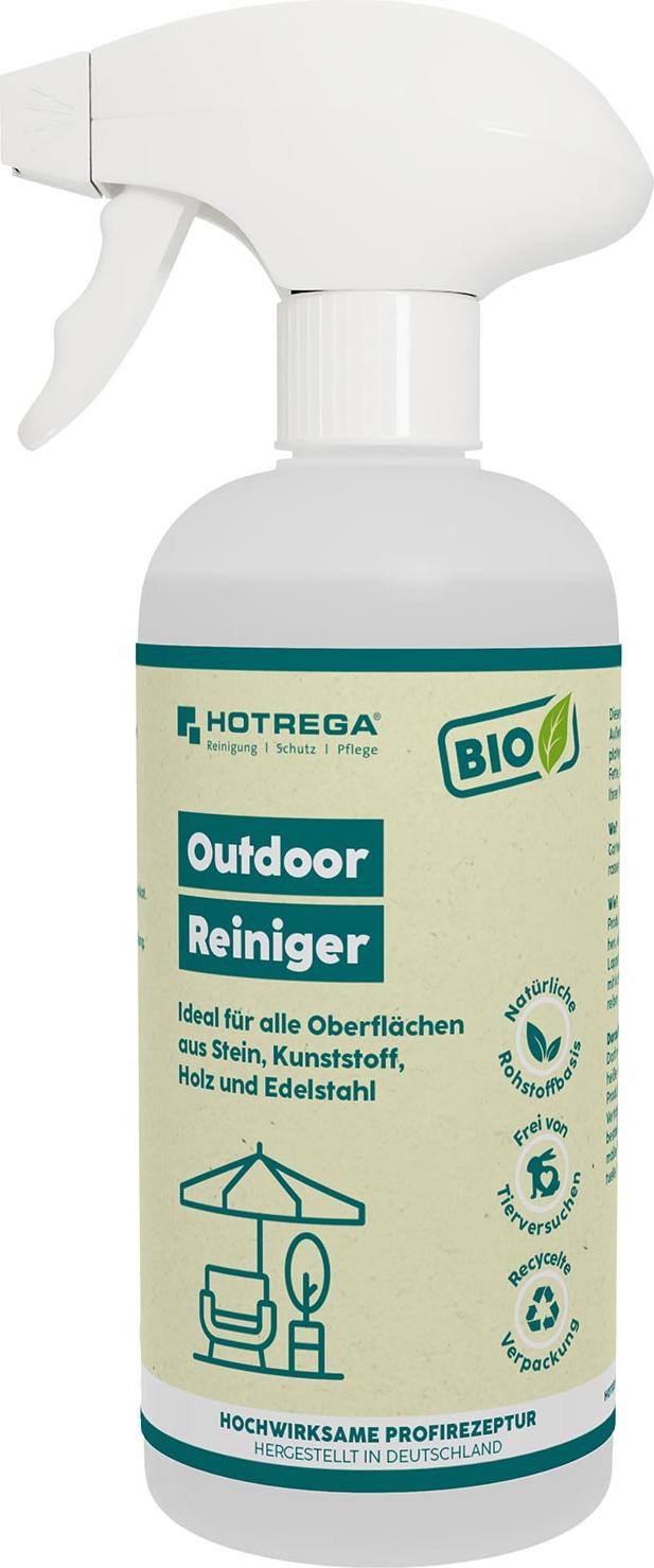 HOTREGA Outdoor-Reiniger 500ml Bioreiniger, Terrassenreiniger, Kunststoffreiniger, Textilreiniger, Glasreiniger, Holzreiniger
