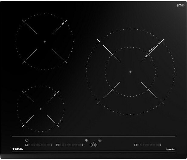 Teka IZC 63015 MSS, Čierna, Vstavaný, 60 cm, Indukčná varná doska so zónami, Sklokeramická, 3 zone(s)