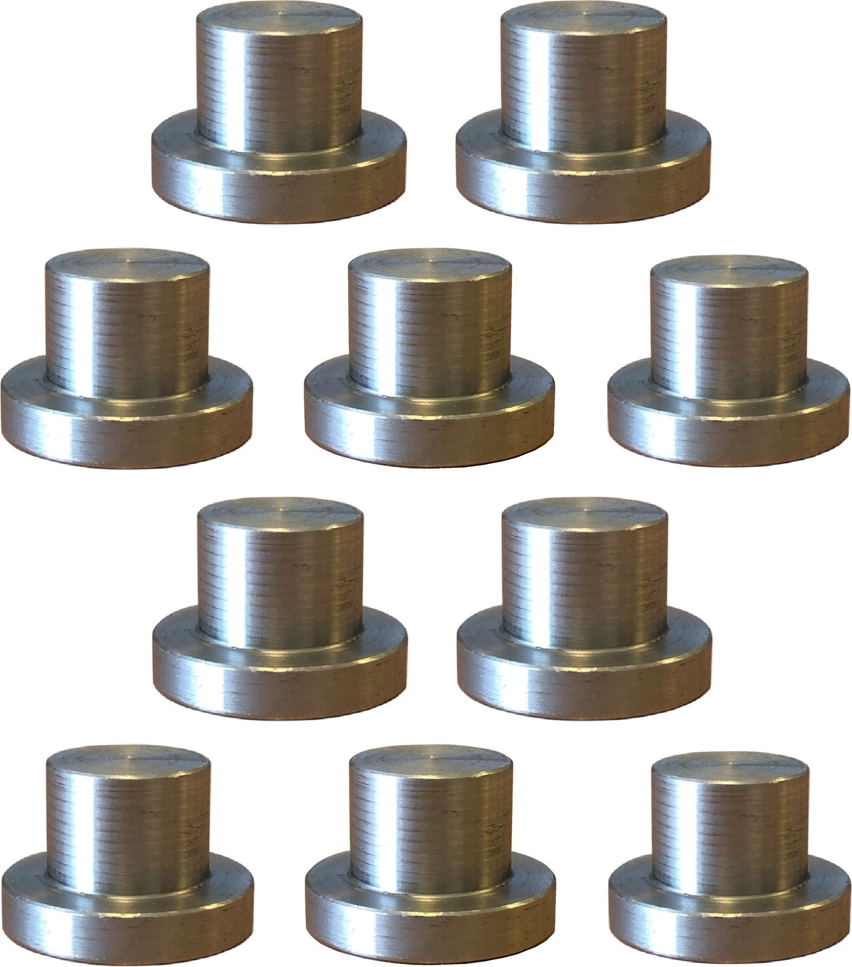 SRM Design 10x Spannbolzen 16mm Ø Schweißtisch Lochtisch Lochplatte Spannhilfe Bolzen