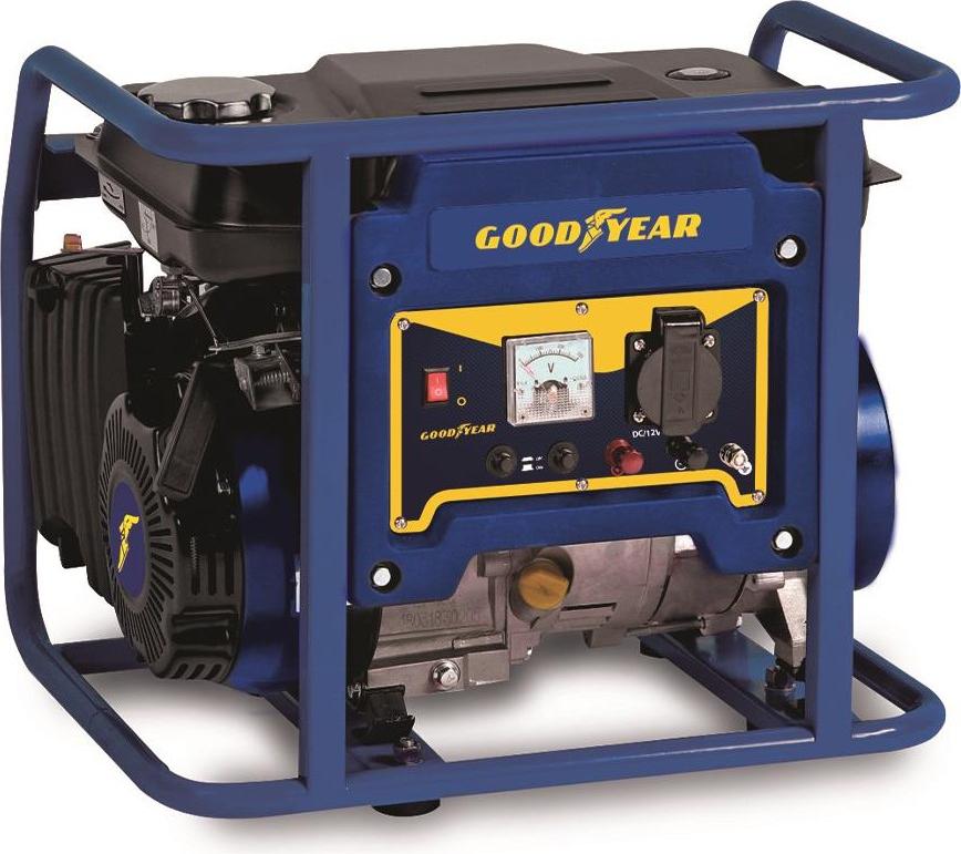 Benzingenerator Motor 94 cm3 4T OHV 2,5 PS 1100 W AVR Autonomie 8 Std. GOODYEAR