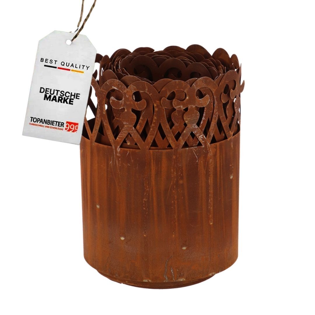 Topanbieter999 TOPANBIETER 999 Rasenkante "Schnörkel" Beeteinfassung aufgerollt Rasenbegrenzung