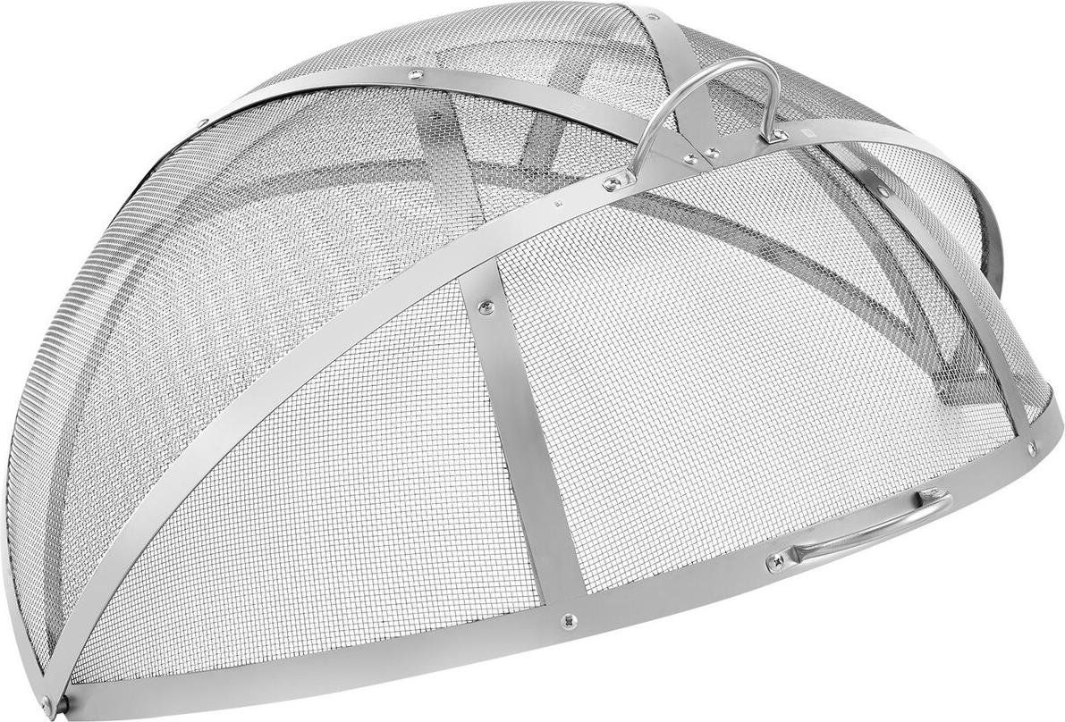 VEVOR Feuerstellen-Funkenfängerdeckel, 30" Durchmesser, runde Abdeckung für Feuerstellen im Freien, Metallabdeckung für Feuerstellen, leicht zu öffnende Edelstahl-Feuerstellenabdeckungen für Feuerstellen im Freien, Terrasse, Garten