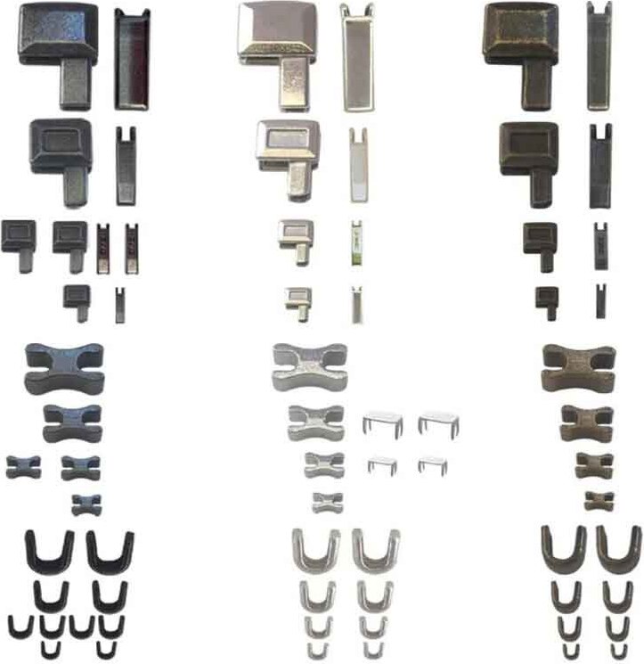 INF 69-tlg. Reißverschluss Reparaturset, Universal Reißverschluss Reparatur Ersatz 368400
