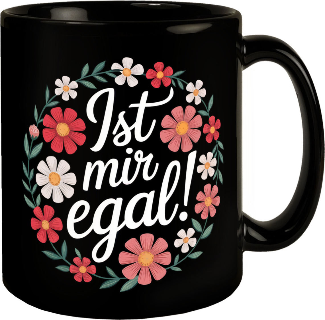 speecheese Ist mir egal Blumensprache Tasse