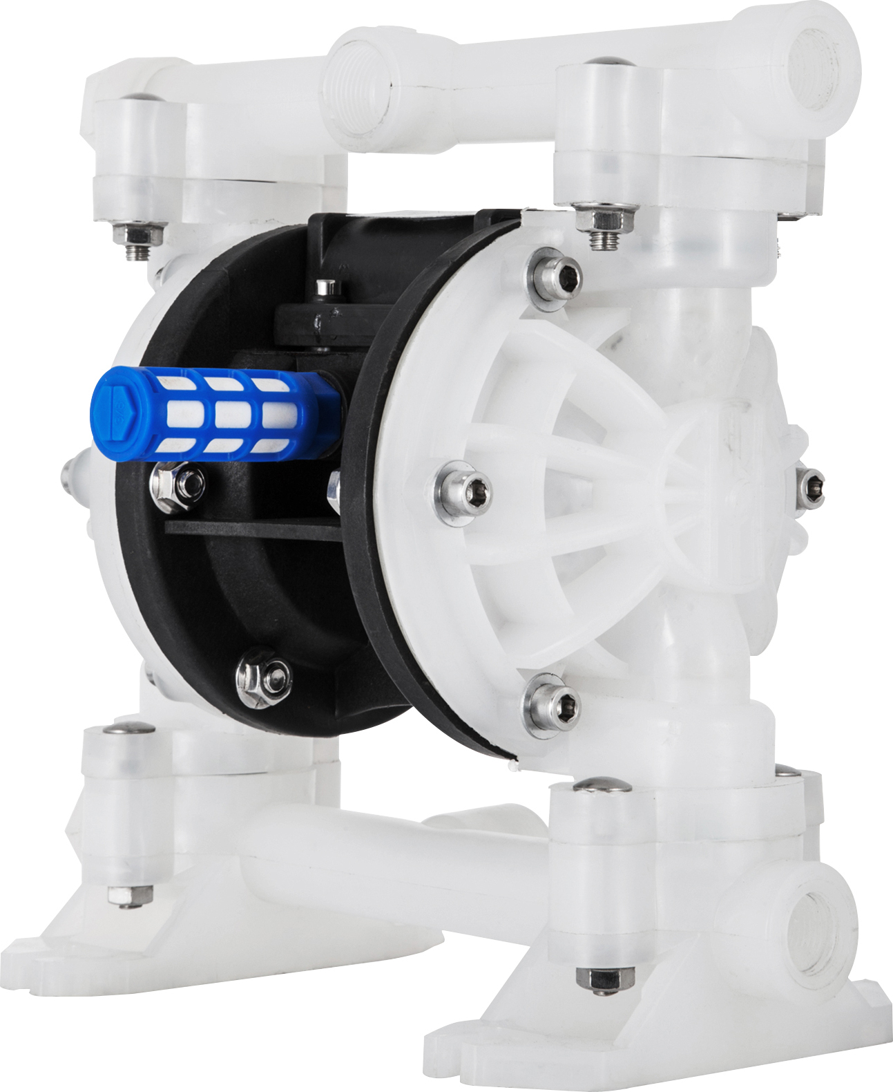 VEVOR Druckluft Doppelmembranpumpe 2 m3/h, Membranpumpe Luft 5 Kg, Membranpumpe v0 Luft