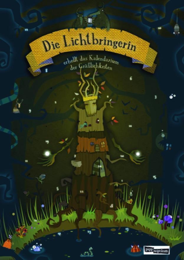 Pappnoptikum Gmbh Adventskalender 2019 Die Lichtbringerin mit Illustrationen