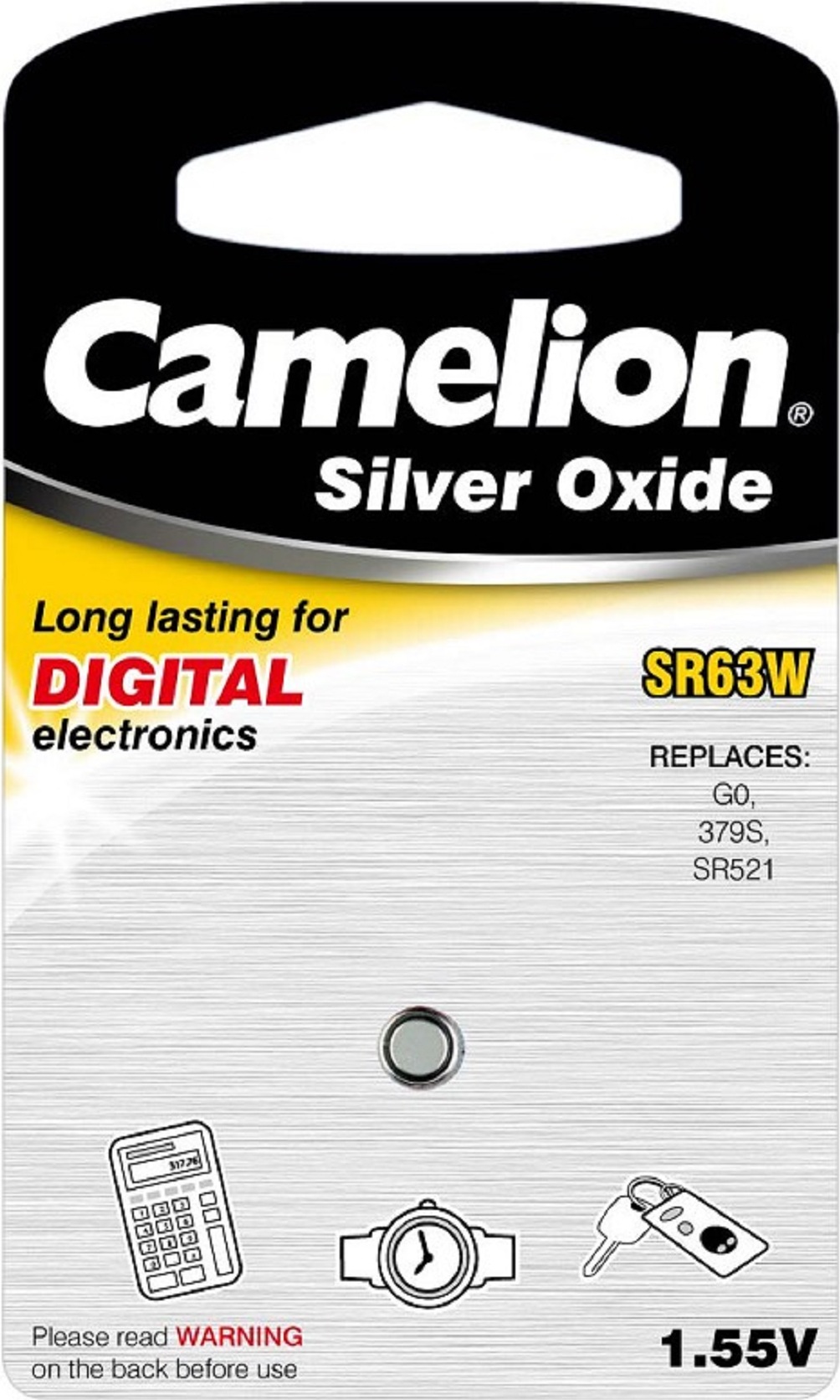 Silber Oxid Knopfzelle Camelion SR63W/G0/379, 4171