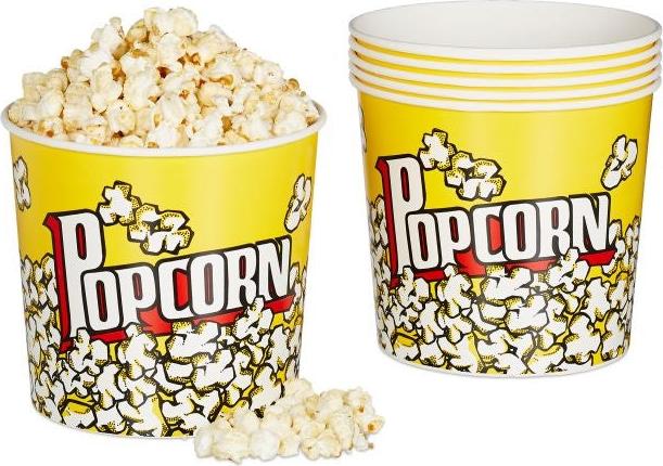 B2X Popcorneimer wiederverwendbar 6er Set