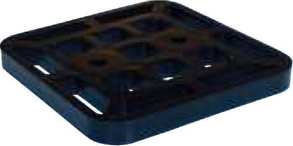 Harpun Unterlegplatten für hohe Belastungen bis 6 Tonnen, 100 × 100 × 10 mm, 1 Stück