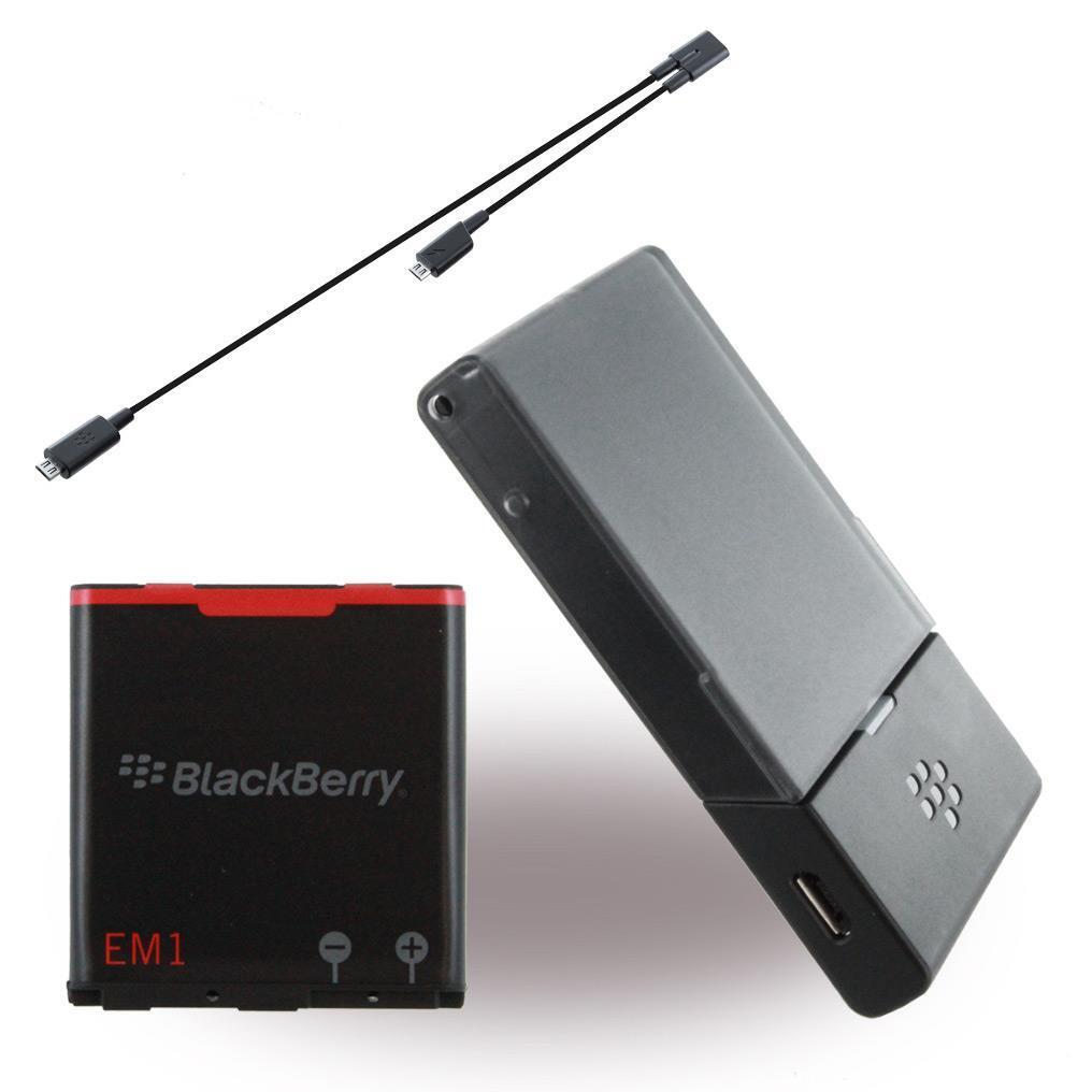 BlackBerry EM-1 Battery Charging Bundle, Batérie, Čierna, BlackBerry Curve 9370/9360/9350, 1 kusov