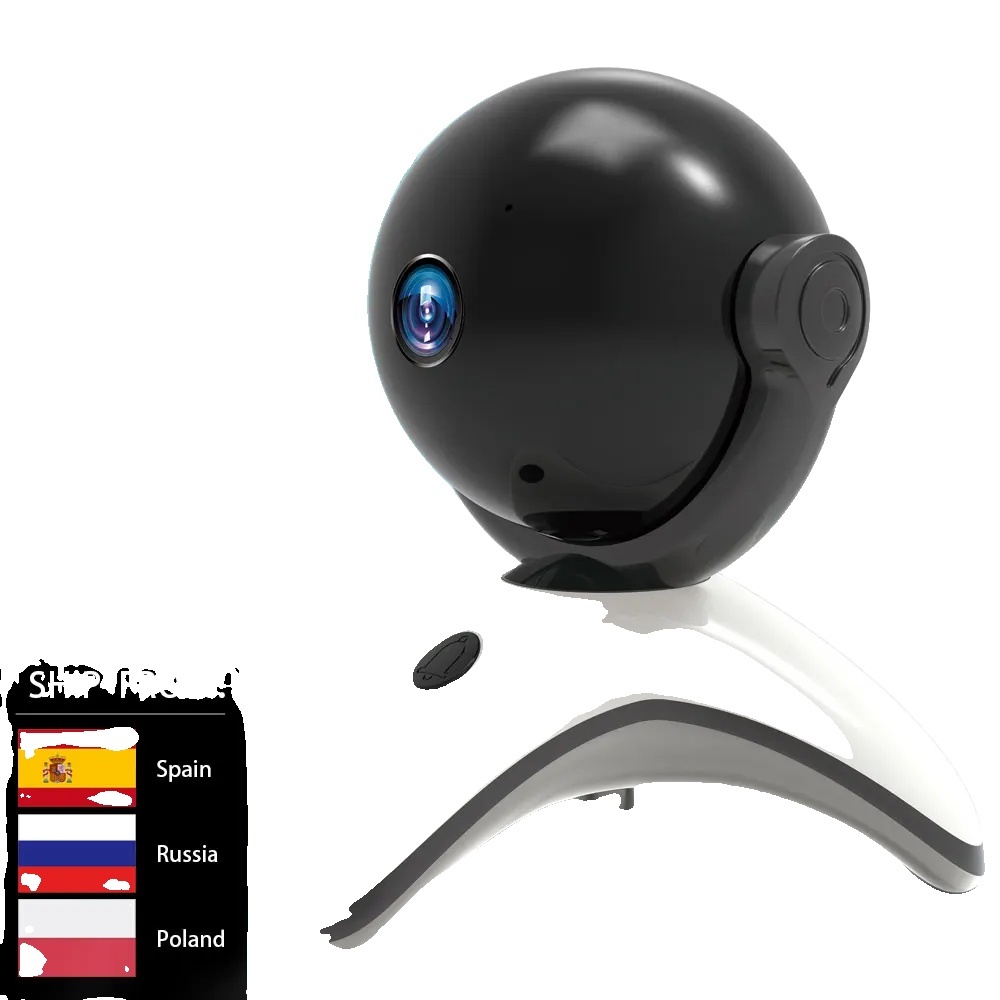 Domáca kamera WiFi, rozlíšenie 8 MP, pokročilé nočné videnie, 8 MP Bez karty SD, zástrčka EÚ