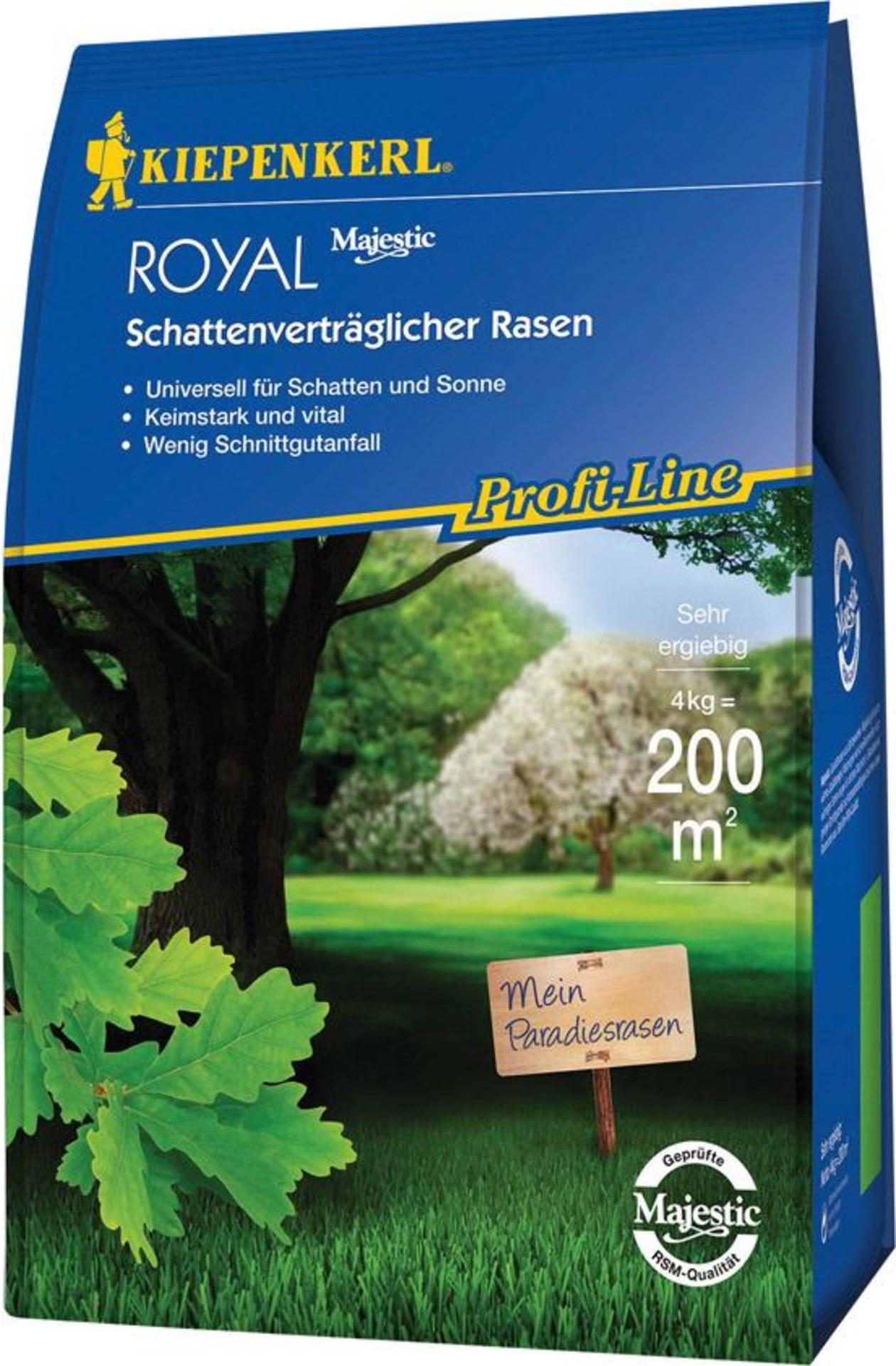Rasensamen Kiepenkerl Schattenverträglicher Rasen 4 kg 200 m² 660908