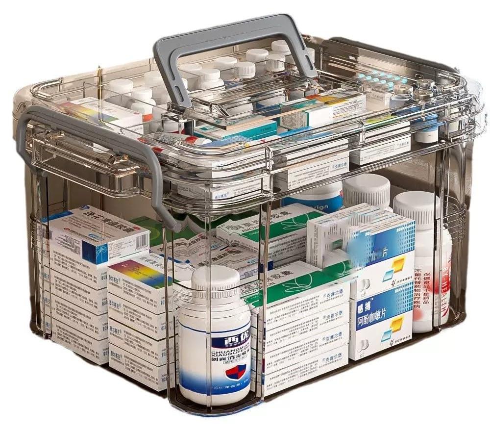 OEM Medizinischer Organizer mit 2 Schritten zur Handhabung und zum Umgang mit medizinischen Produkten.