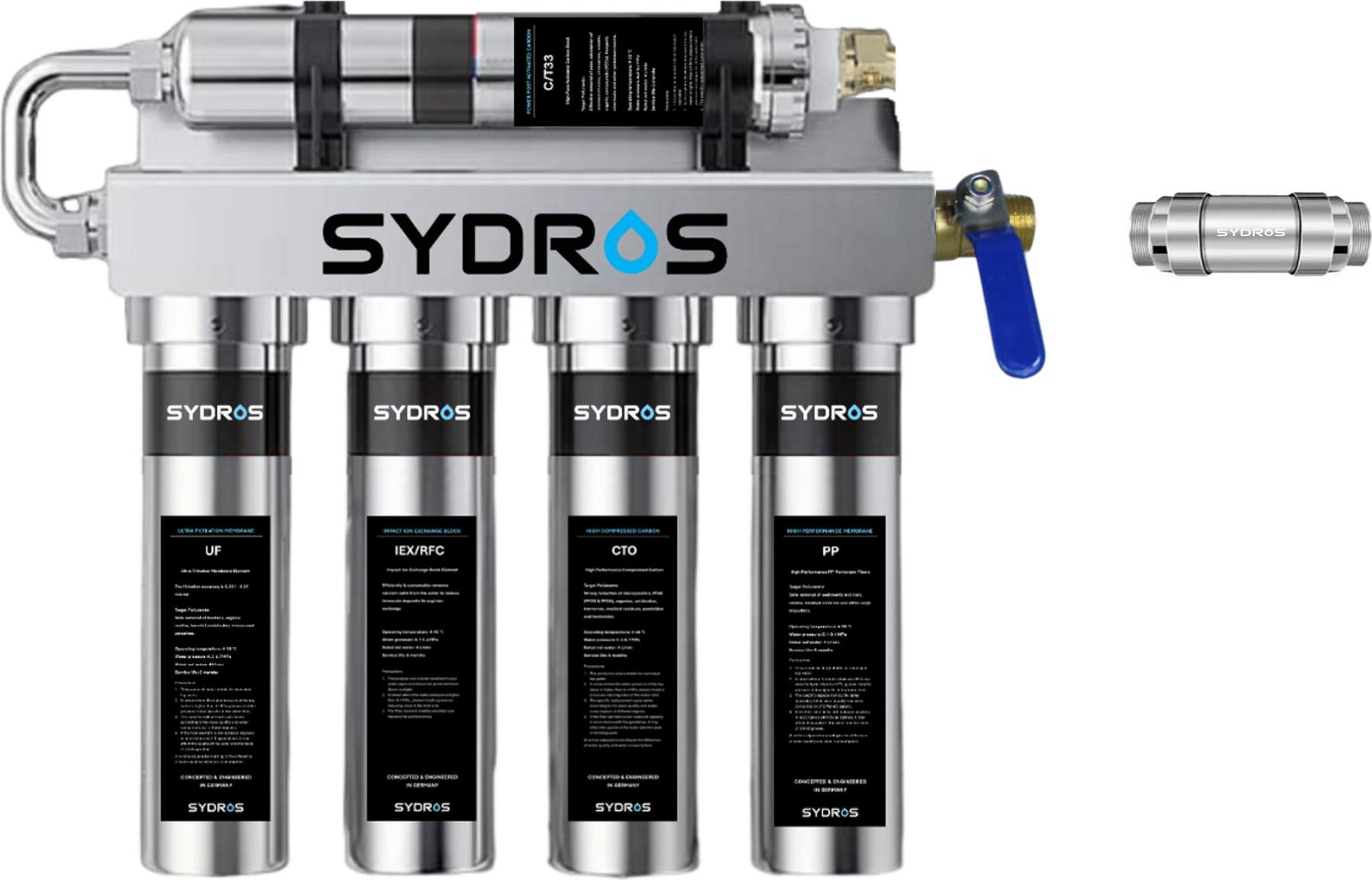 Sydros Water GmbH SYDROS Schutz-Bundle – Sauberes Trinkwasser & kalkfreie Leitungen für Ihr Zuhause OPSEKALK