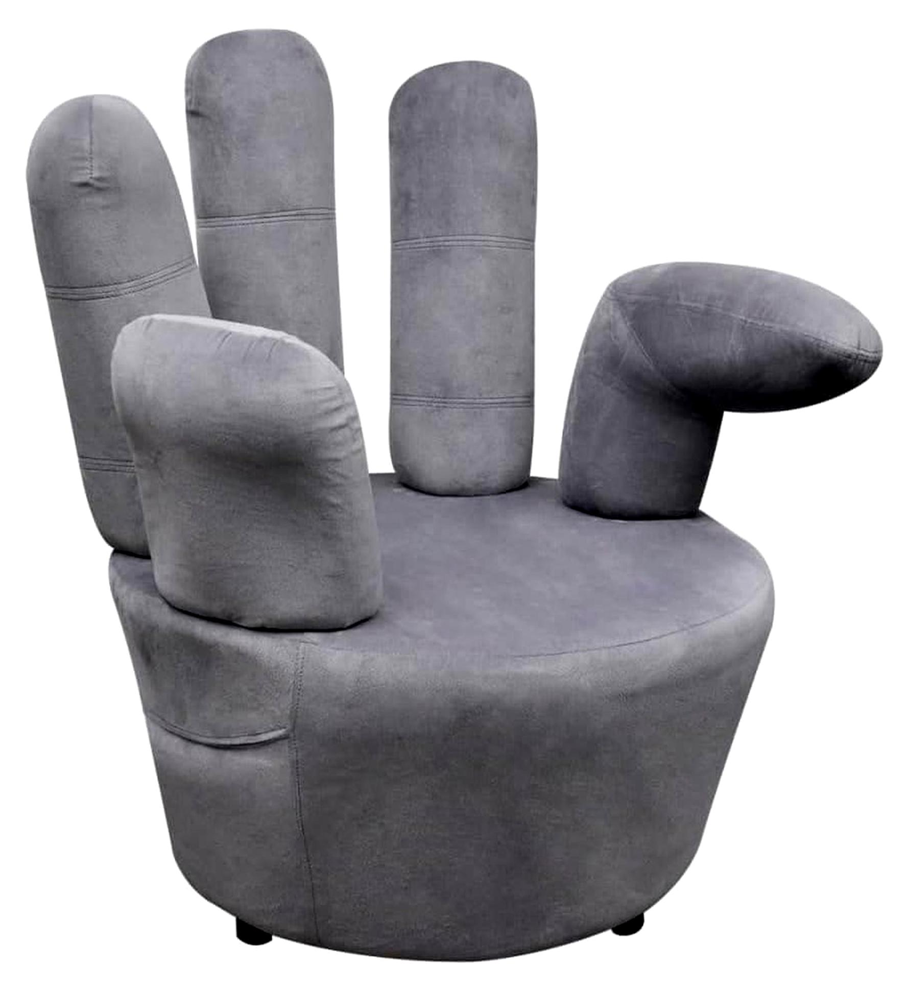 Markenlos Samtsessel Relaxsessel Fingersessel Sofa Designer Handsessel