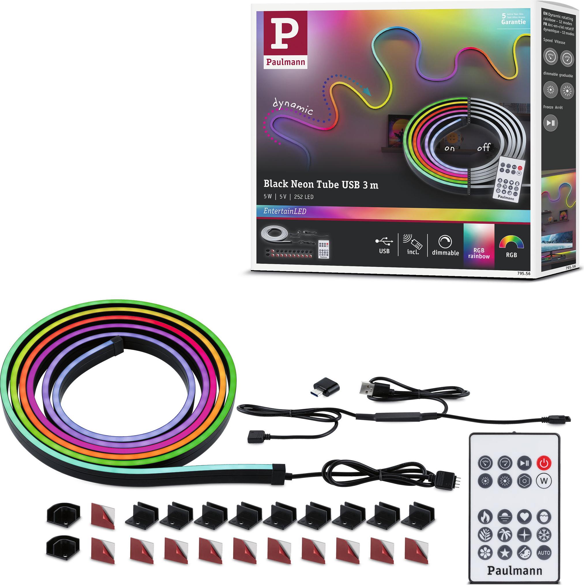 Paulmann EntertainLED LED Schlauch Black Neon 79556
