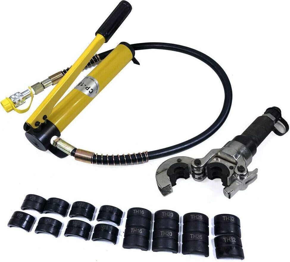 Rohr Presszange Hand presse Presskraft 6T 360° drehbarer Kopf PEX PE-X GOOD 