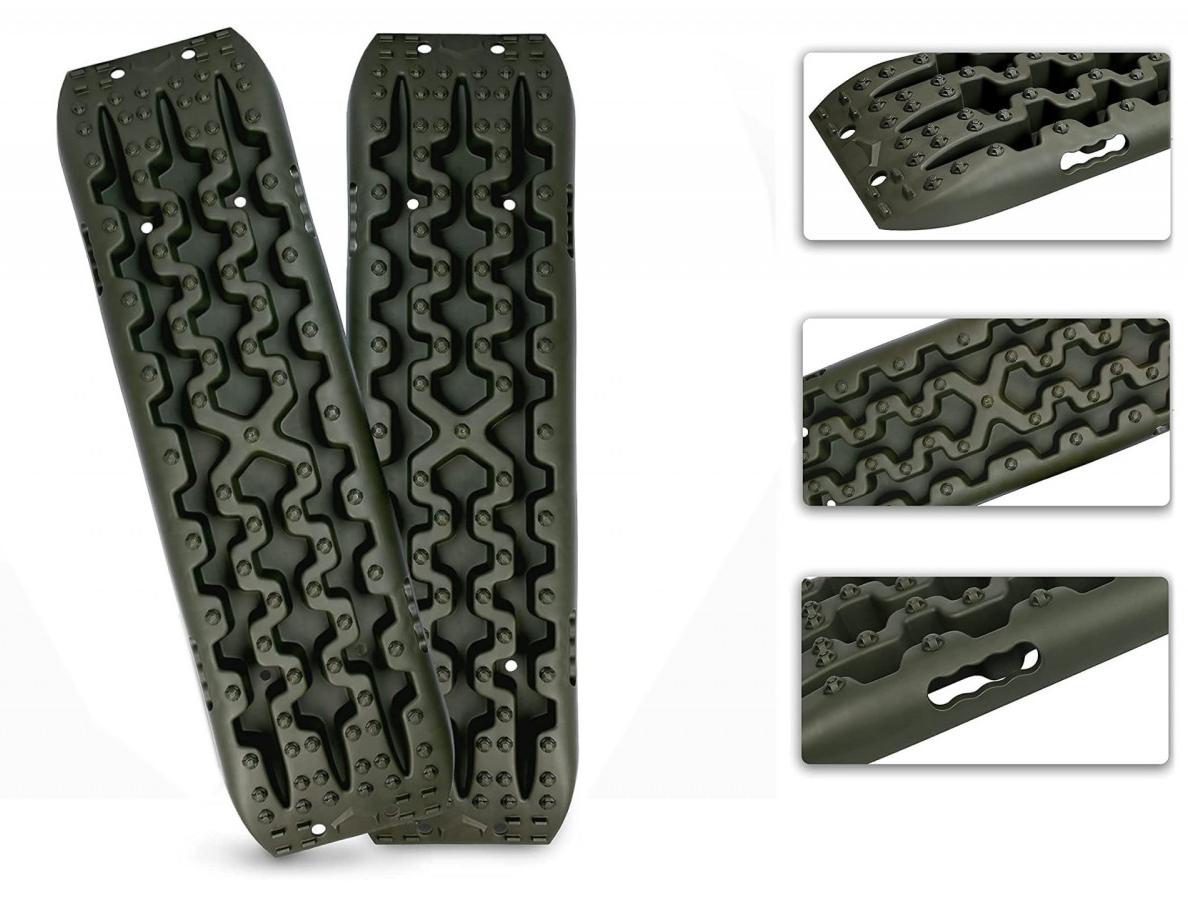 PROMOLINK 2er-Set Unterlegmatten gegen Durchdrehen für Autoreifen — für zusätzlichen Grip, 70 x 30 cm RAZ266