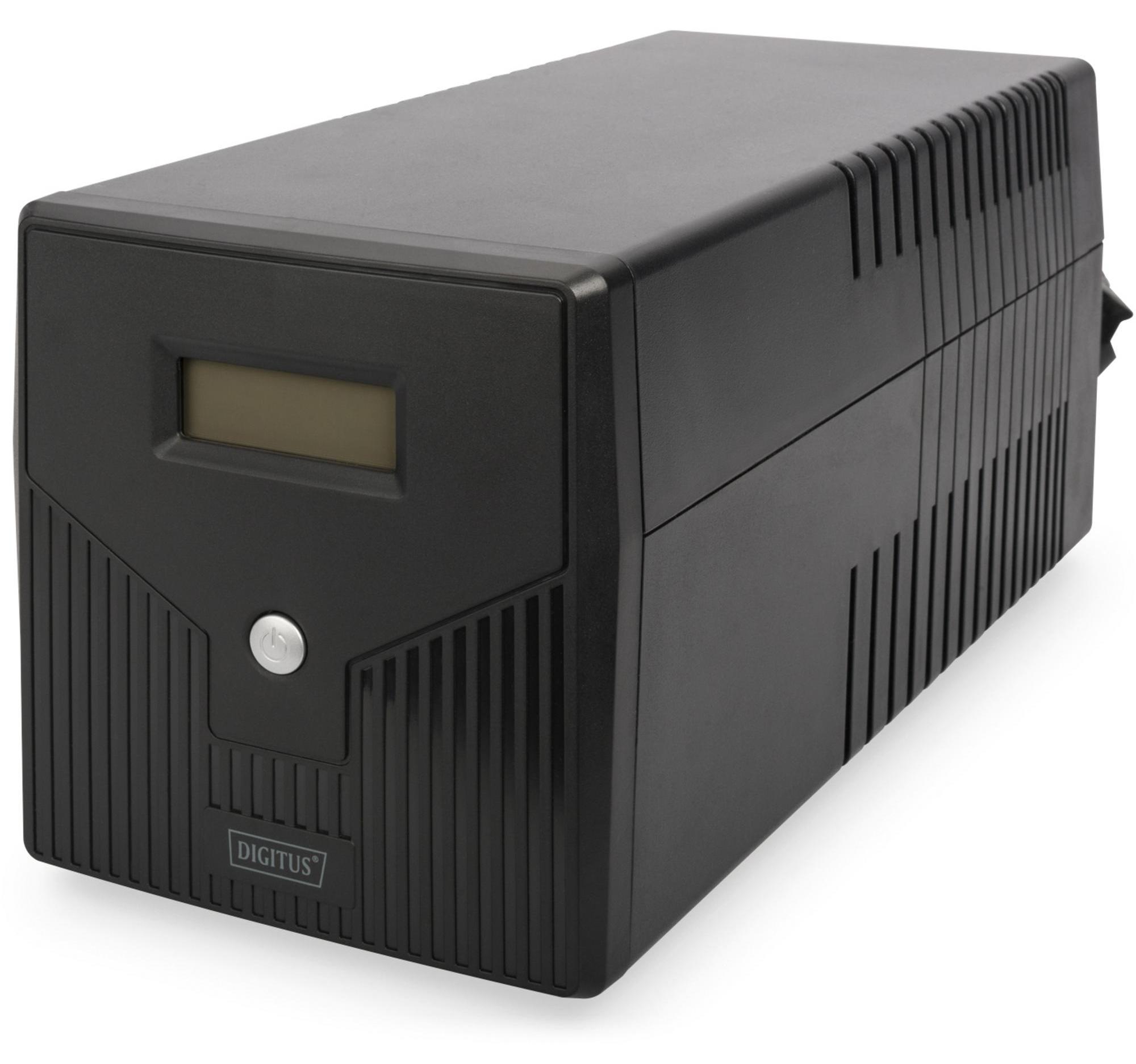 Digitus Line-Interaktive USV, 1000 VA/600 W, Line-Interaktiv, 0,6 kVA, 600 W, Pseudo sine, 162 V, 290 V DN-170074