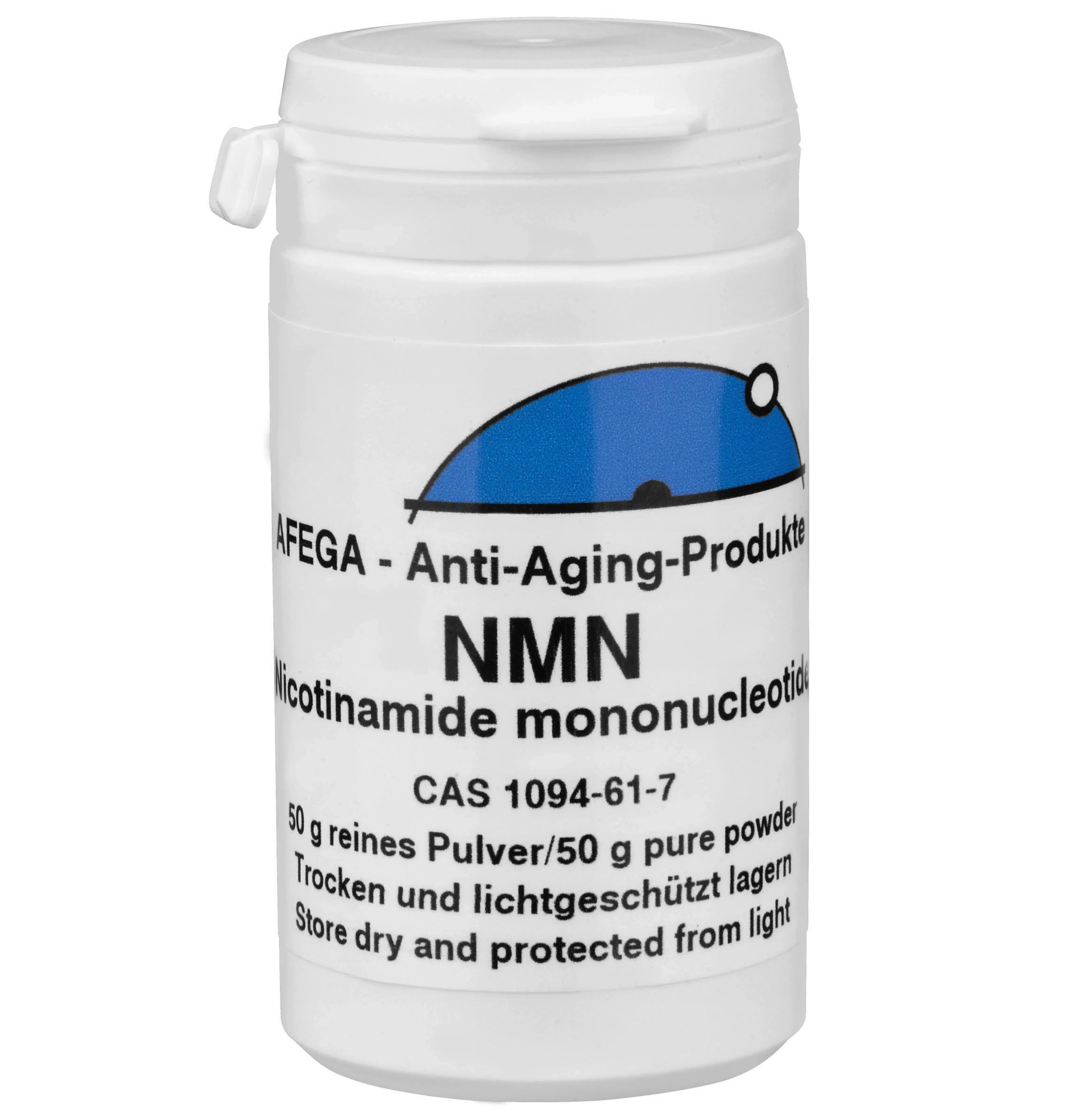 AFEGA Anti-Aging-Produkte AFEGA® NMN – Zellenergie. Klarheit. Zukunft. - 50 g NMN-Pulver (Nicotinamid-Mononukleotid) in Plastikdose