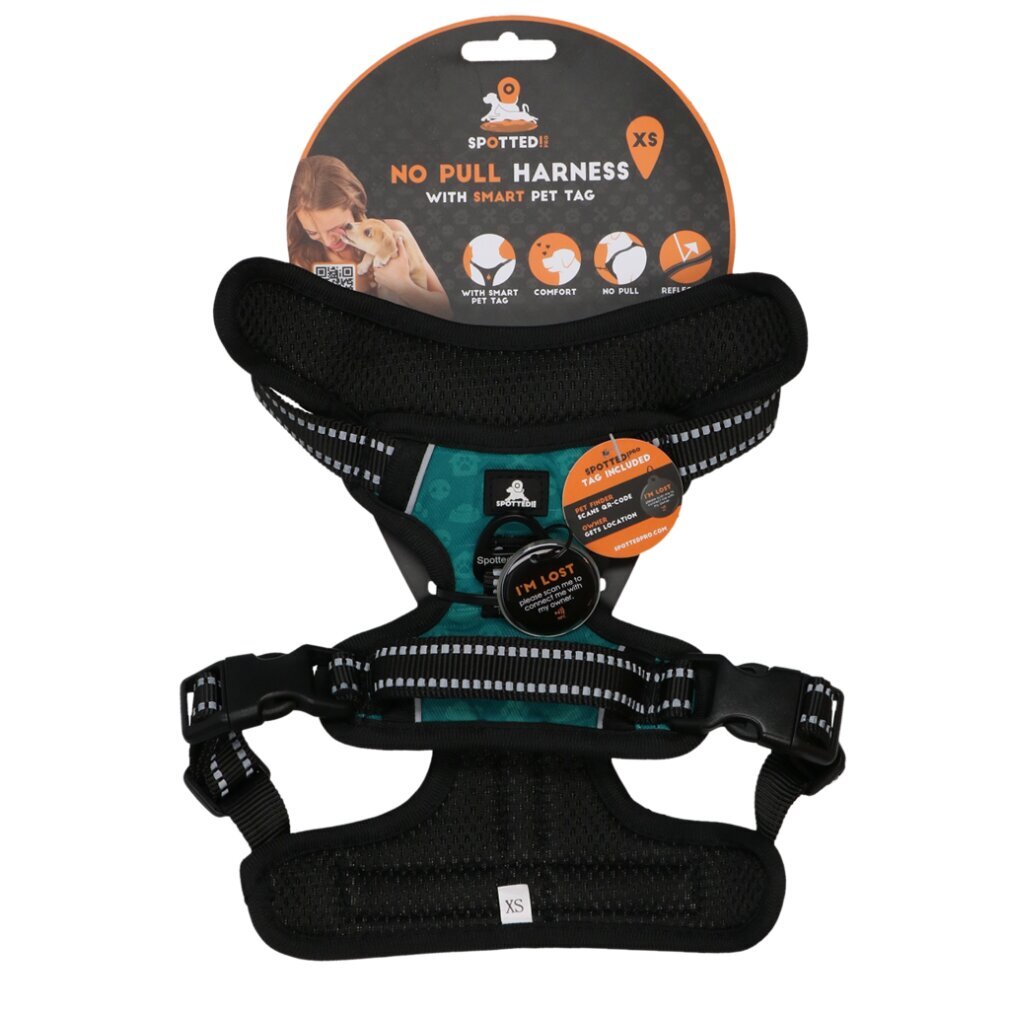 Hofman Animal Care SPOT0016A, Hund, Zugfreier Gurt, XS, Grün, 48 cm, 55 cm