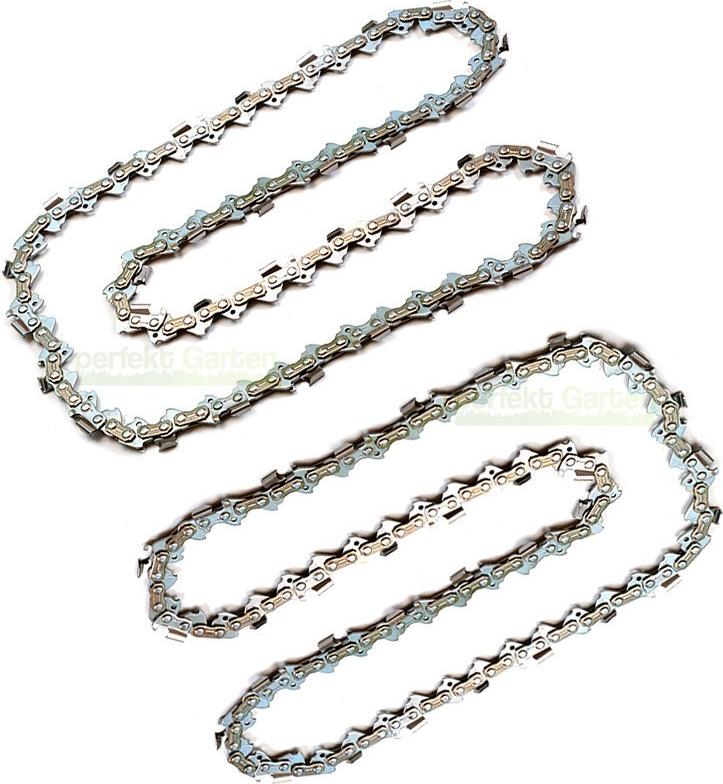 perfektGarten 2 x Sägekette 40 cm / 1,3 mm / 3/8" / 57 für Workzone MSE 2300 Kettensäge 606 X 2