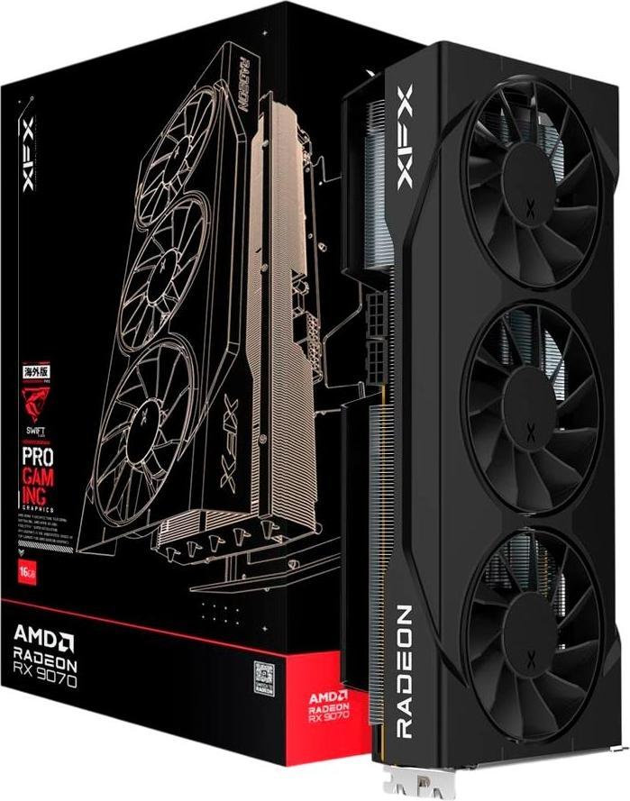 XFX VGA 16GB RADEON RX9070 SWIFT OC TF Gaming Ed. 3xDP/1xHDMI Swift AMD Radeon RX 9070 OC Triple Fan Gaming Ed.
