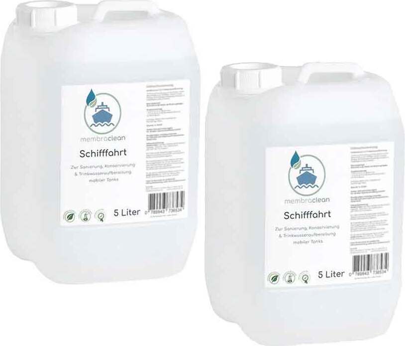 2x 5 Liter membraclean Trinkwasseraufbereitung Schifffahrt (Boote & Yachten)