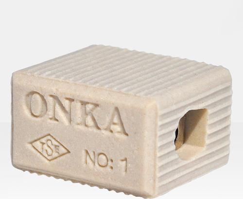 ONKA 0.75-1.5mm2 1POLE Steatit / Keramik / Porzellan Stecker - PORCELAIN TERMINAL BLOCK, 1070008