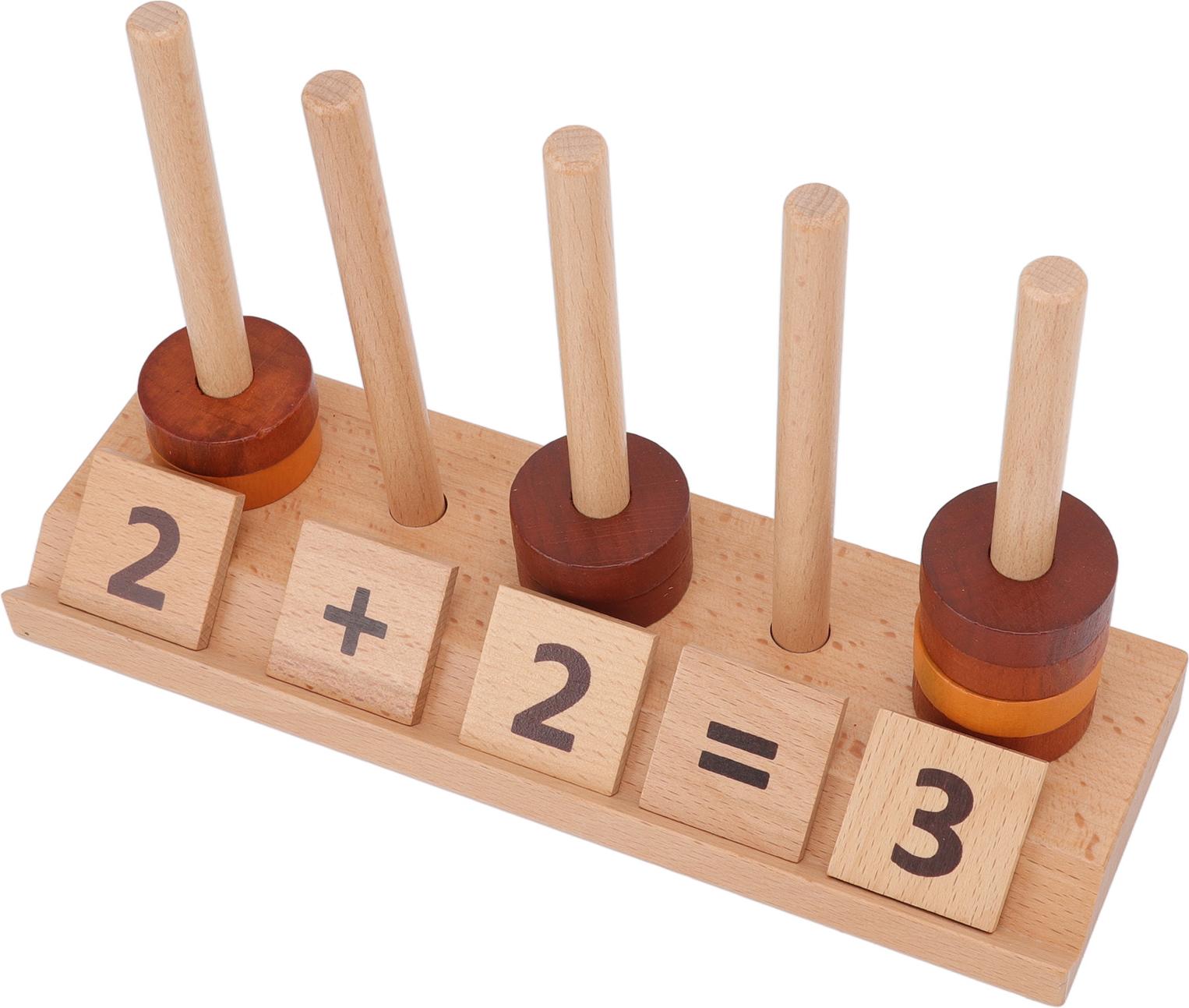 Gistuch Holzperlen-Sequenzierungsset für frühe Bildung, Aufklärung, Intelligenz, Montessori-Spielzeug