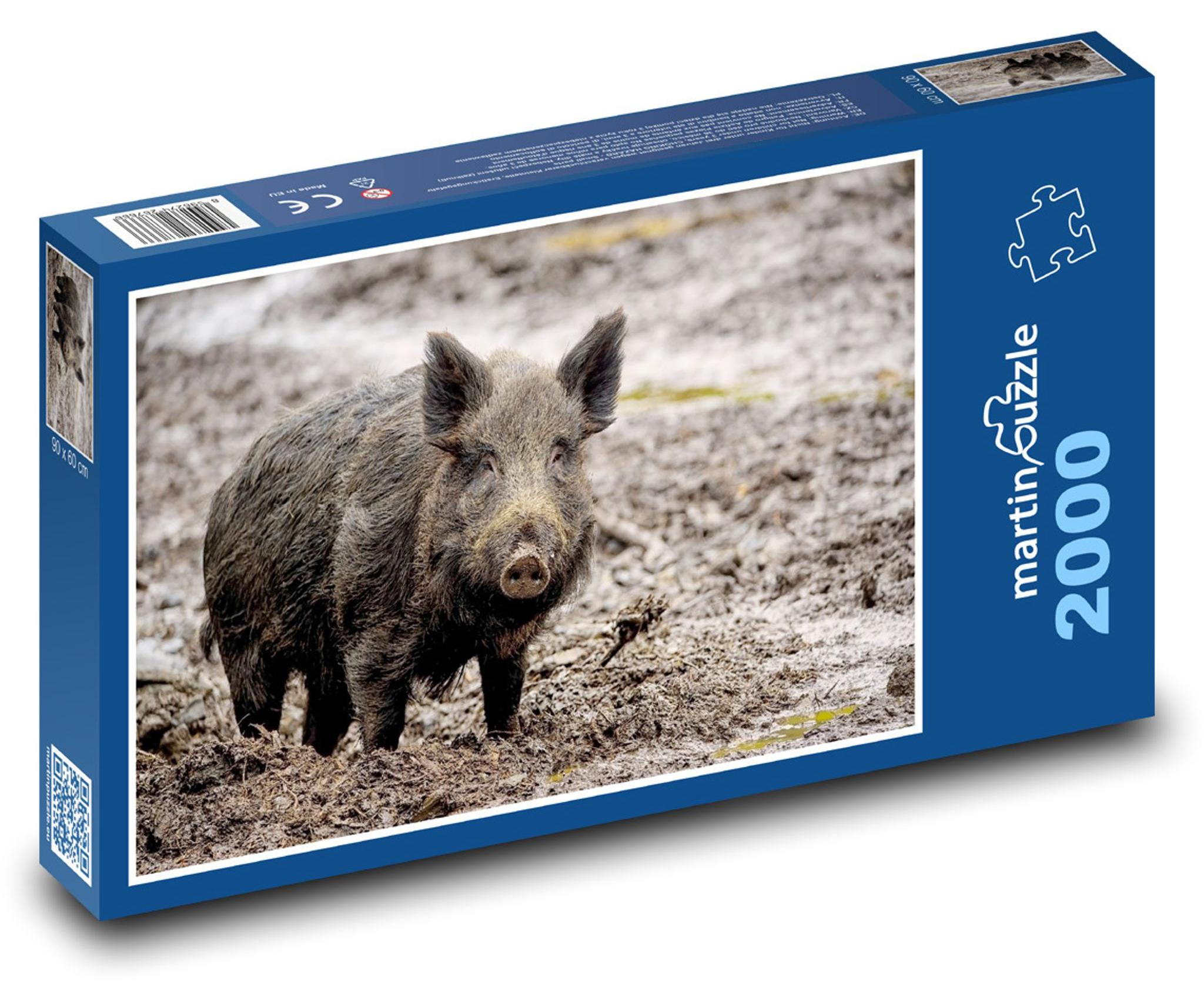 MCprint martinpuzzle - Puzzle 2000 Teile - Wildschwein - Wildschwein, Wildschwein