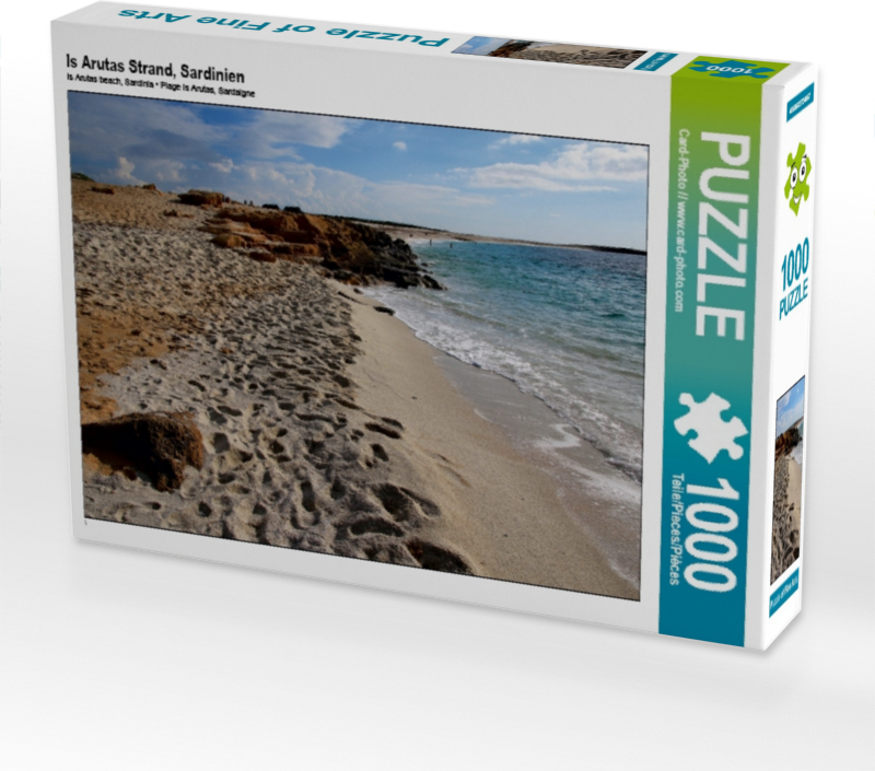 Calvendo Is Arutas Strand, Sardinien 1000 Teile Puzzle quer 640x480mm, // www.card-photo.com Card-Pho; 7350696