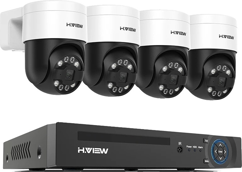 Bezpečnostný kamerový systém, rozlíšenie 8MP, 4 kamery, 5MP 4PCS kamery, žiadne