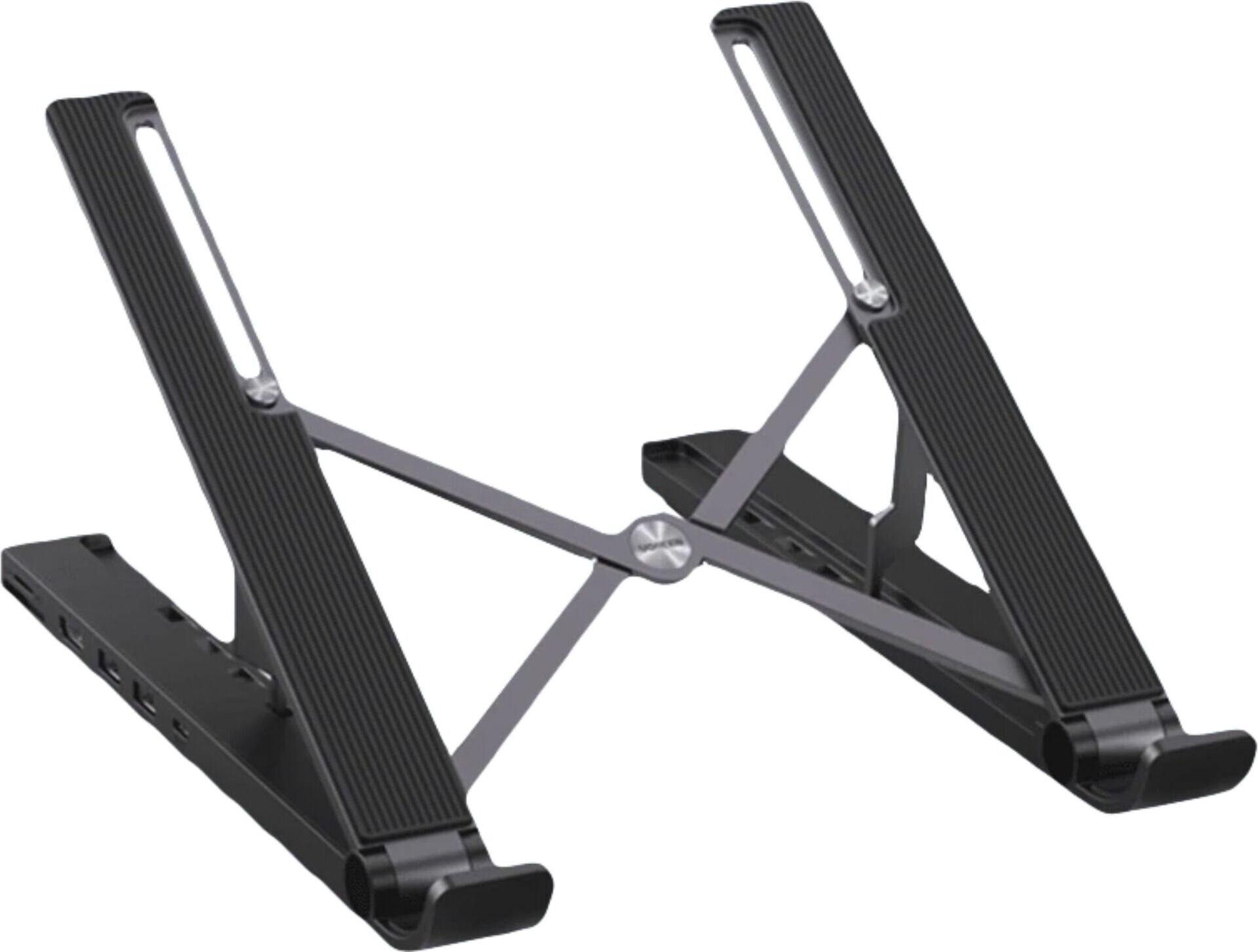 Ugreen X-Kit skladací stojan na notebook HUB USB Type C - 2x USB 3.2 Gen 1 / HDMI 4K 30 Hz 3D / čítačka kariet SD a microSD čierna (80551)