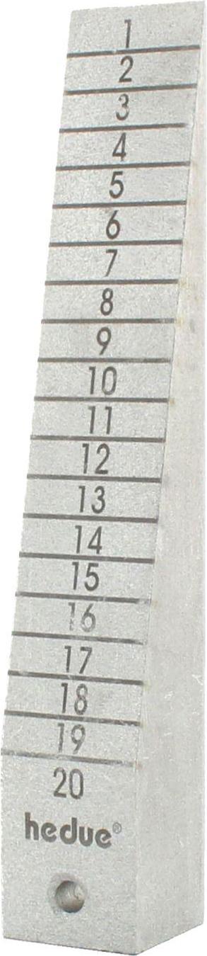 hedue® Messkeil S600 - Messung von Unebenheiten und Spalten, Messbereich 1-20 mm, Ablesung 1 mm