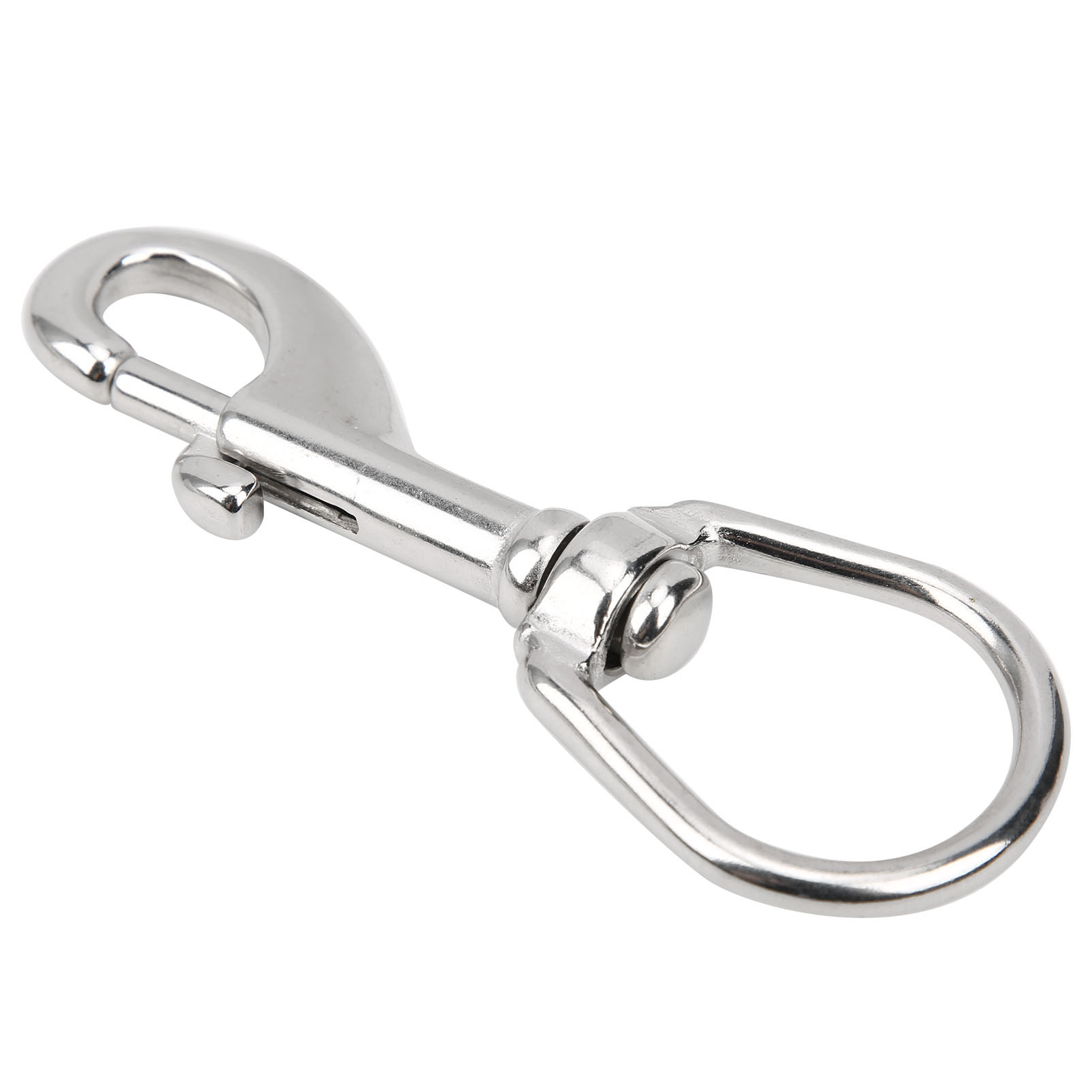 Cocosity Drehbarer Karabinerhaken,Karabinerhaken,Drehbarer Karabinerhaken für draußen,Drehbarer Karabinerhaken zum Tauchen,Karabinerhaken aus Edelstahl,Drehbarer Karabinerhaken mit einem Kopf